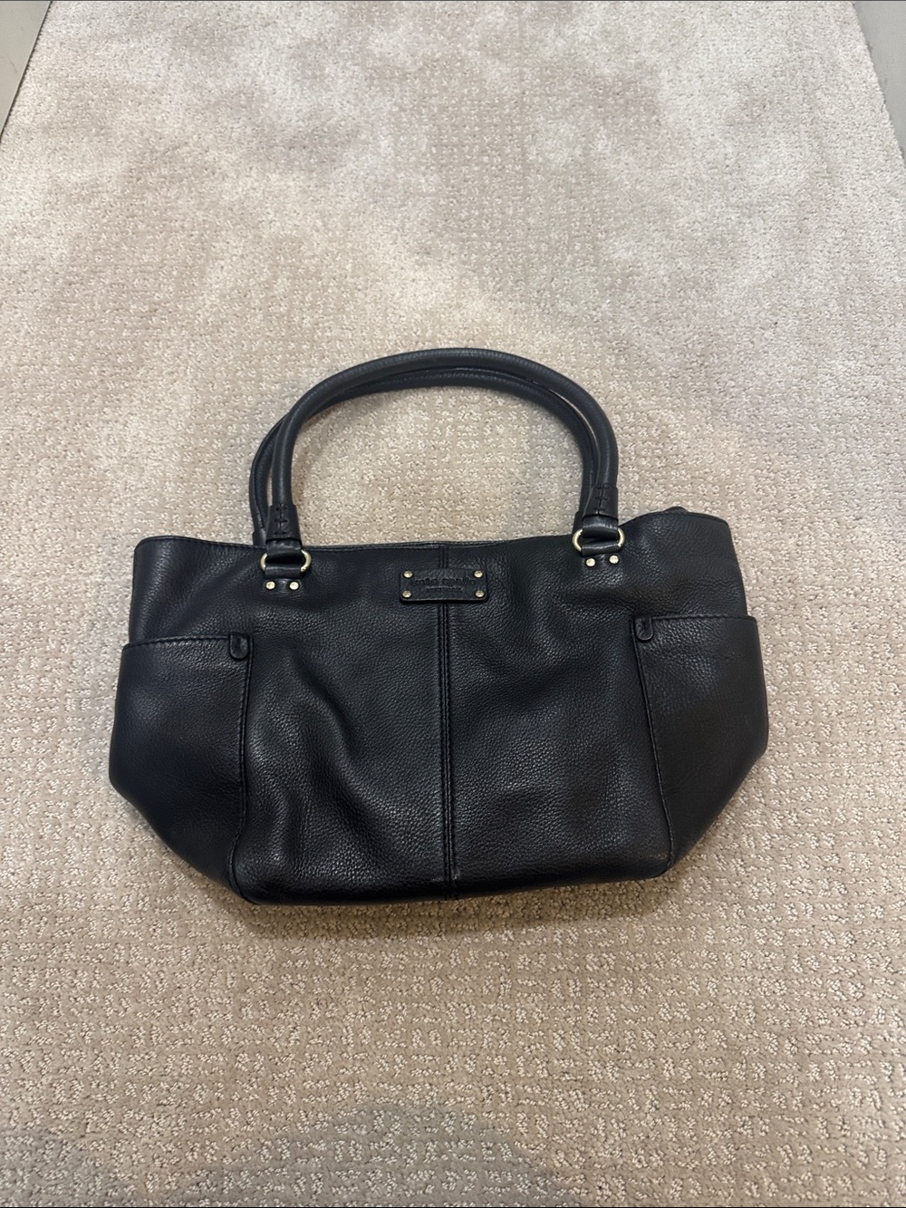 kate spade Black Pebbled Leather Shoulder Bag